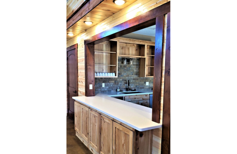 Rustic Hearth Event Center kitchen at Cedar Valley Resort.