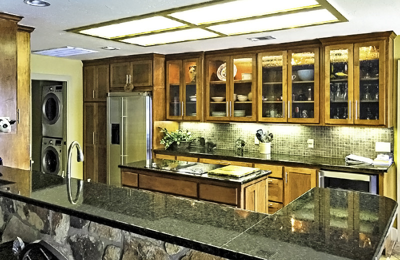 Rental kitchen at  All Seasons Accommodations, Inc.