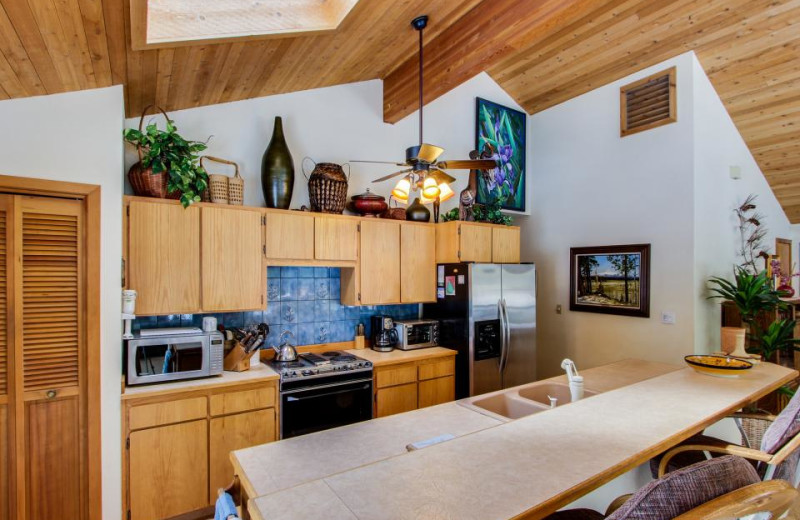 Vacation rental kitchen at Vacasa Rentals Eagle Crest.