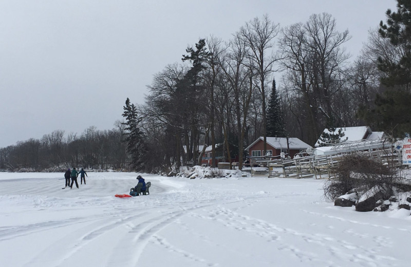 Winter at Kee-Nee-Moo-Sha Lodge.