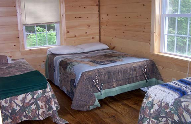 Cabin Bedroom at Sunrise Ridge Guide Service
