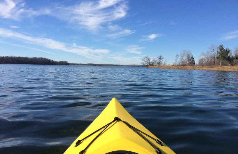 Kayaking at Grandview of Lake Kabetogama.