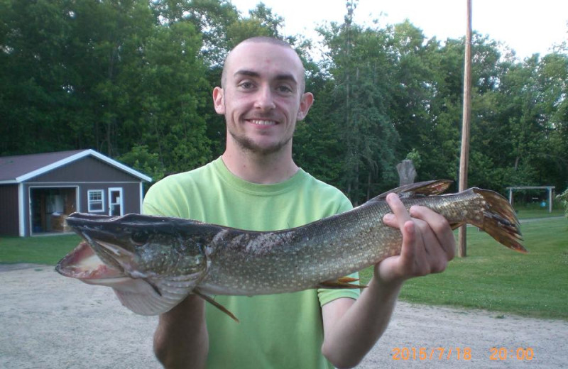 Fishing at Cedarwild Resort.