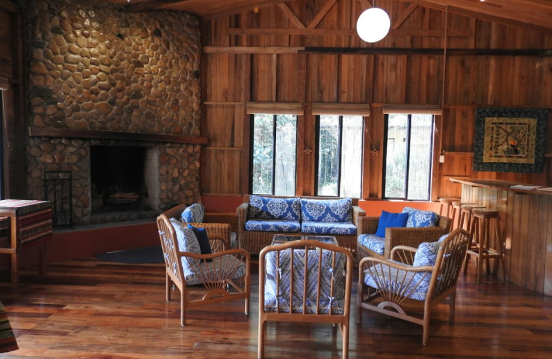 Lodge interior at WildSumaco Lodge.