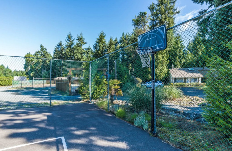 Tennis court at Ocean Trails Resort.