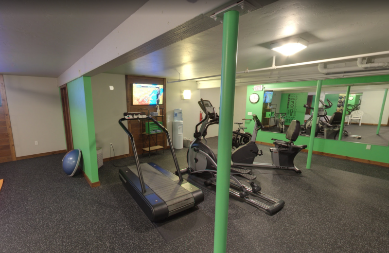 Fitness room at Open Hearth Lodge.