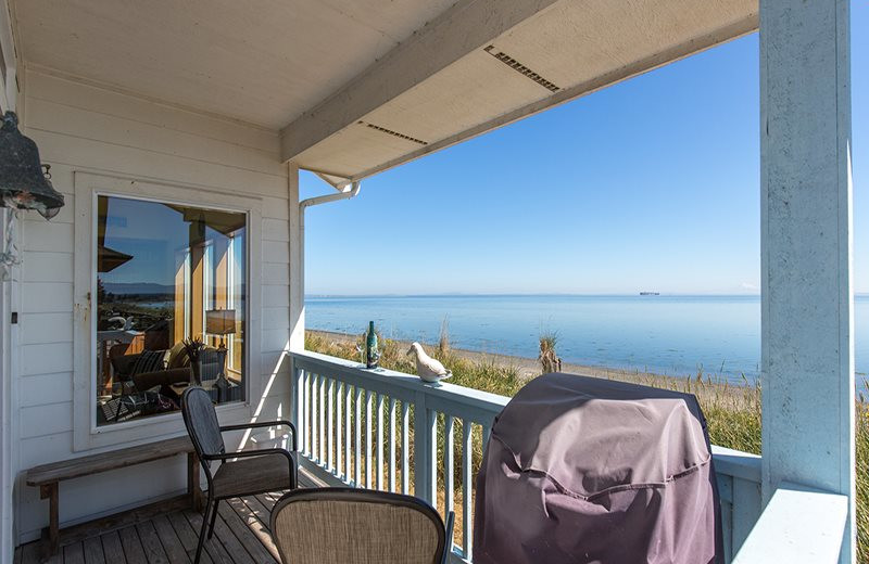 Rental balcony at Sequim Valley Properties.