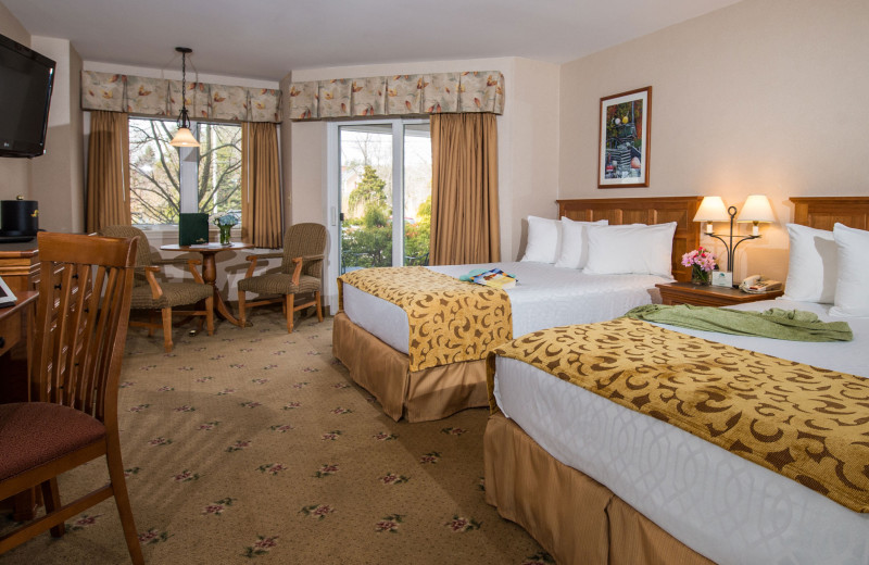 Guest room at The Meadowmere Resort.