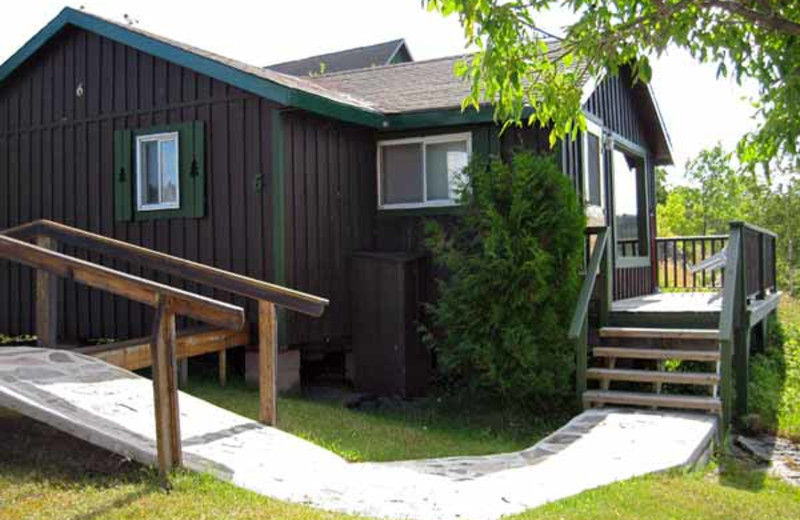 Cabin exterior at Brennan Harbour Resort.