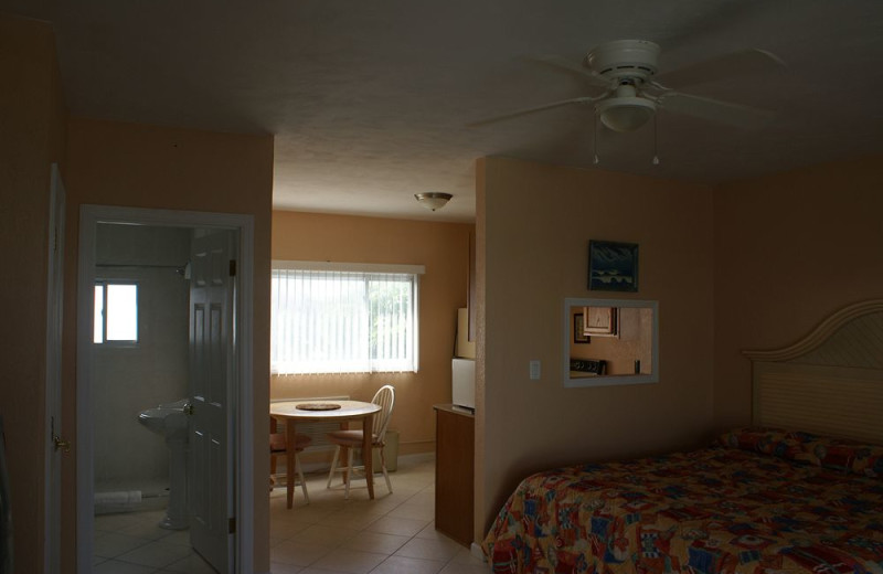 Guest room at Daytona Shores Inn and Suites.