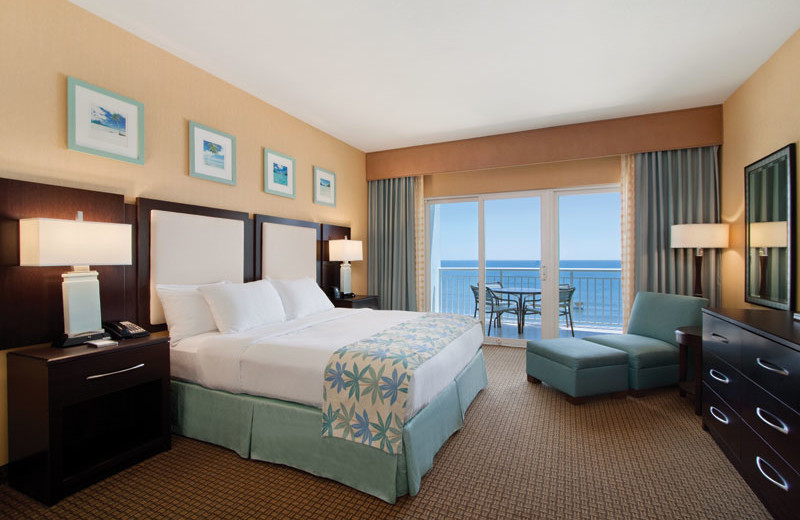 Oceanfront suite at Hilton Suites Ocean City Oceanfront.