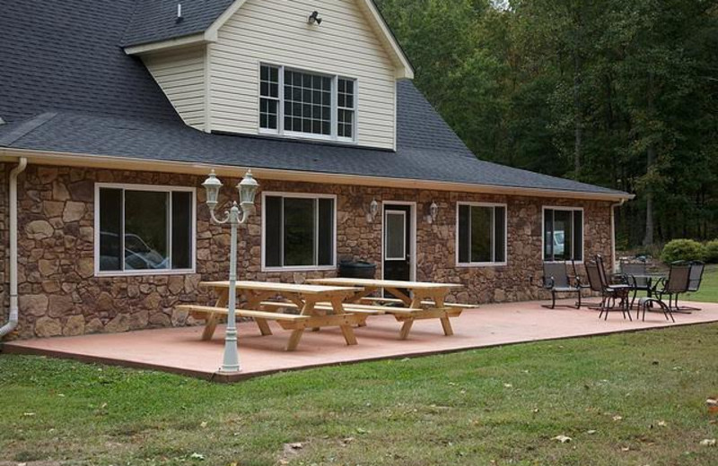 Patio at Big Pine Trout Farm.