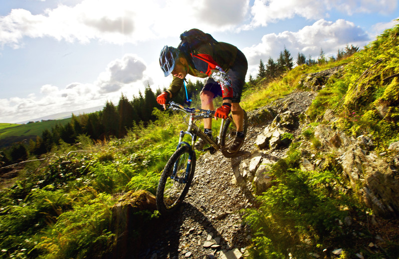 Biking at Moonlight Rentals in Big Sky.