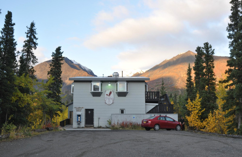 Exterior view of Denali Perch Resort.