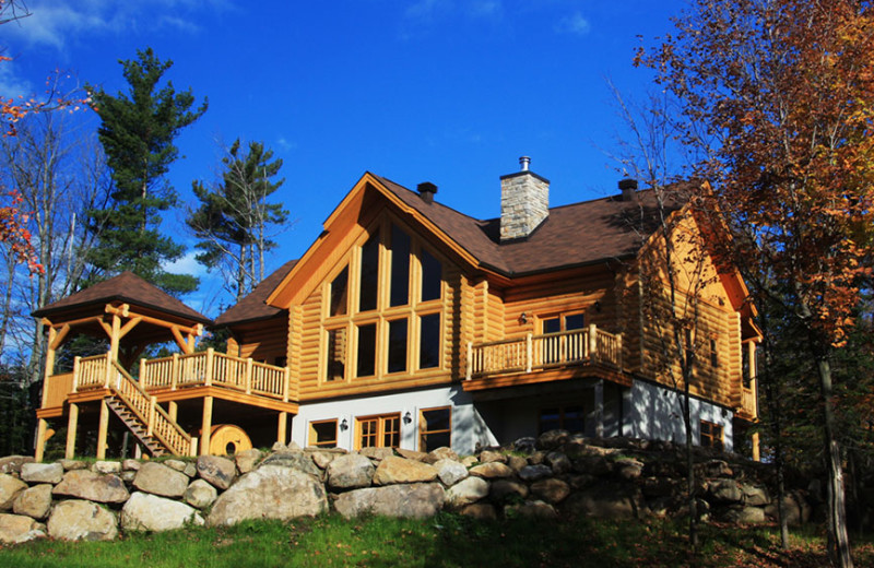 Chalet exterior at Fiddler Lake Resort.