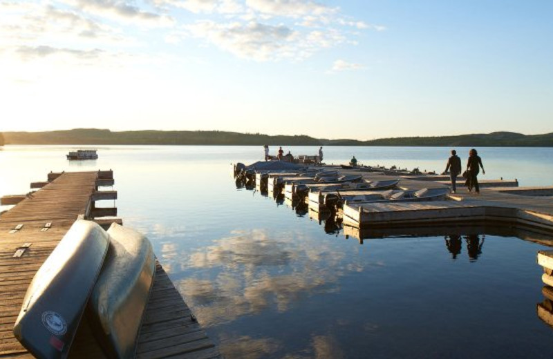 Dock at Gunflint Lodge.