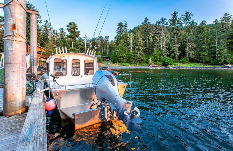 Fishing at Alaska's Big Salmon Lodge.