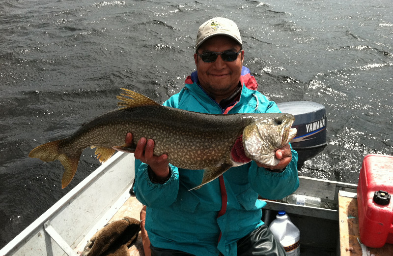 Northern pike catch and release at Sandy Beach Lodge.