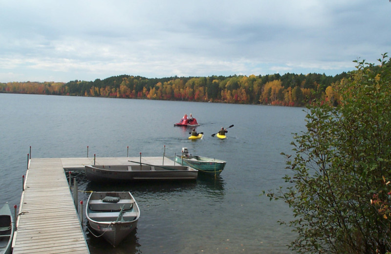 Dock at Buckhorn on Caribou Lake.