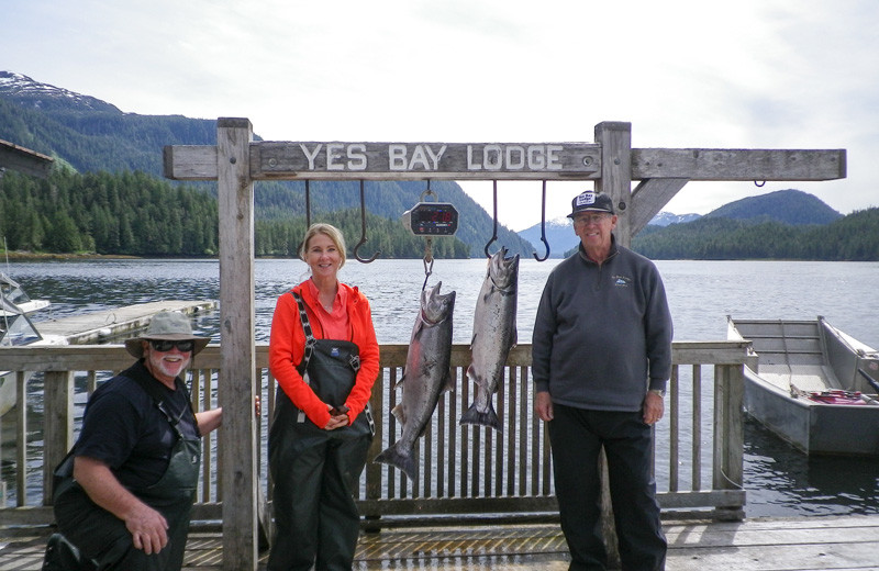 Fishing at Yes Bay Lodge.