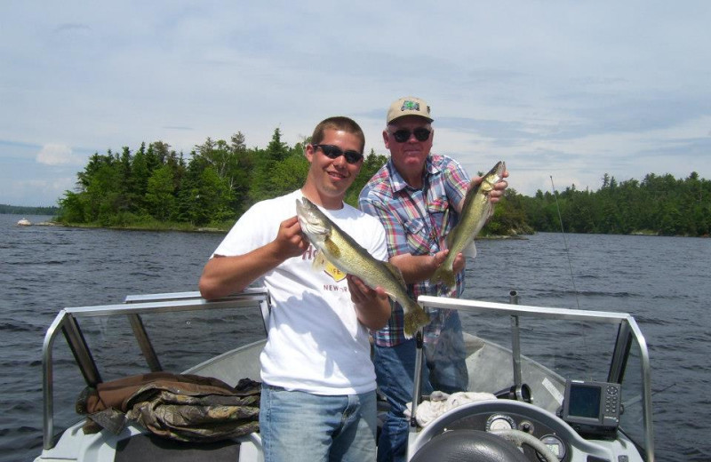 Boating at Angle Inn Lodge.