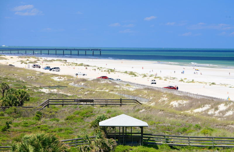 Beach activities at Holiday Isle Oceanfront Resort.