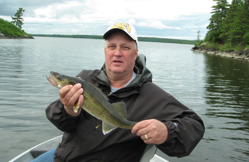 Fishing at Pipestone Point Resort.