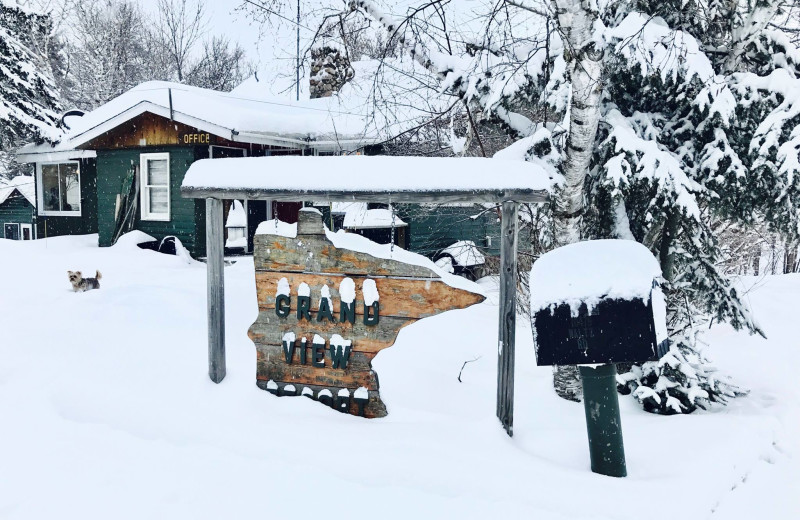 Winter at Grandview of Lake Kabetogama.