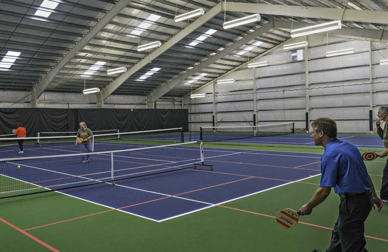 Tennis court at Lighthouse Oceanfront Resort.