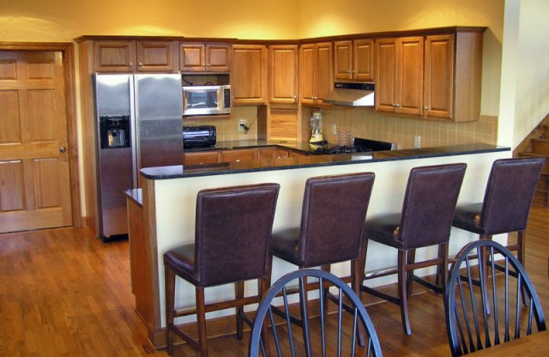 Rental kitchen at Jefferson Landing.