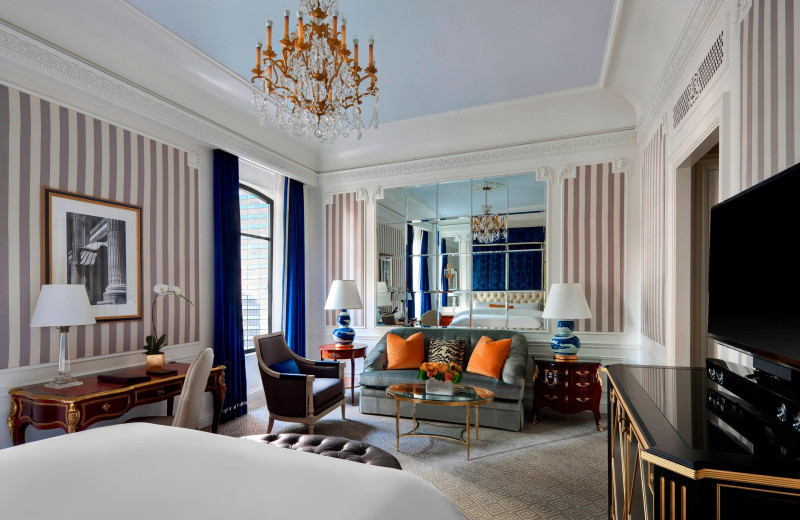 Guest room at The St. Regis.