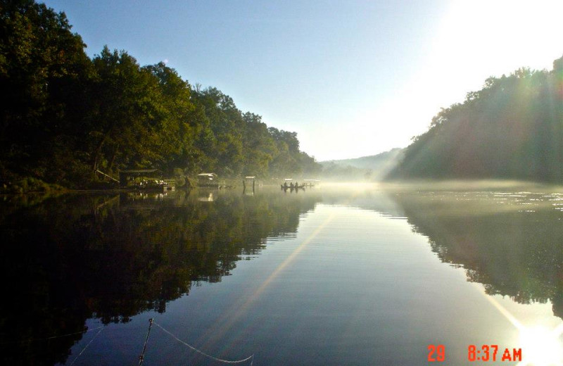 River view of Lindsey's Rainbow Resort.