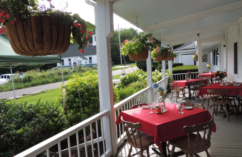 Porch at Echo Lake Inn.