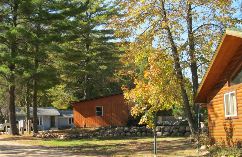 Cabin exterior at Niemeyer's Rugged River Resort.