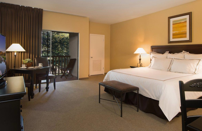 Guest room at Tapatio Springs Hill Country Resort.