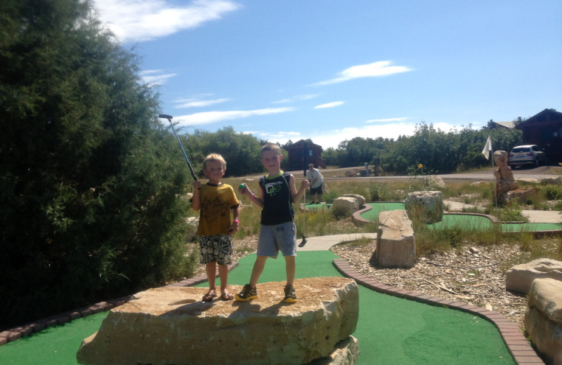 Mini golf at Zion Ponderosa Ranch.