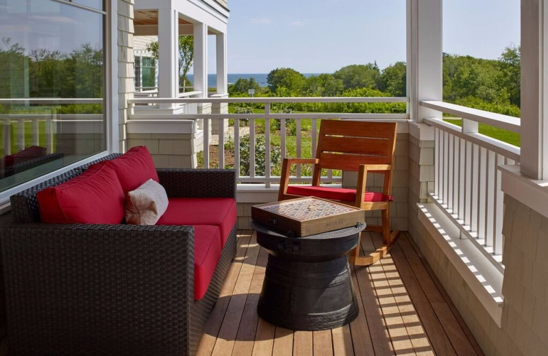 Guest balcony at Inn by the Sea.