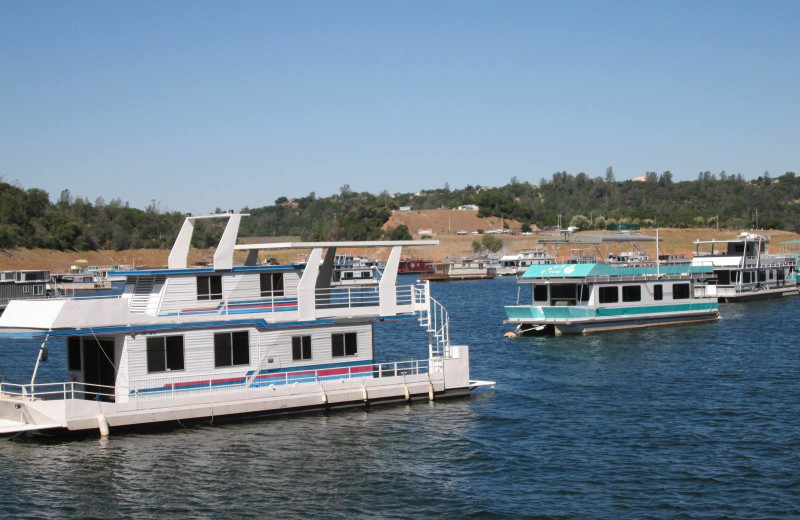 Houseboats at Lake Oroville.