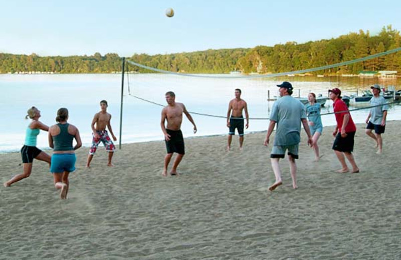 Beach volleyball at Cragun's Resort.