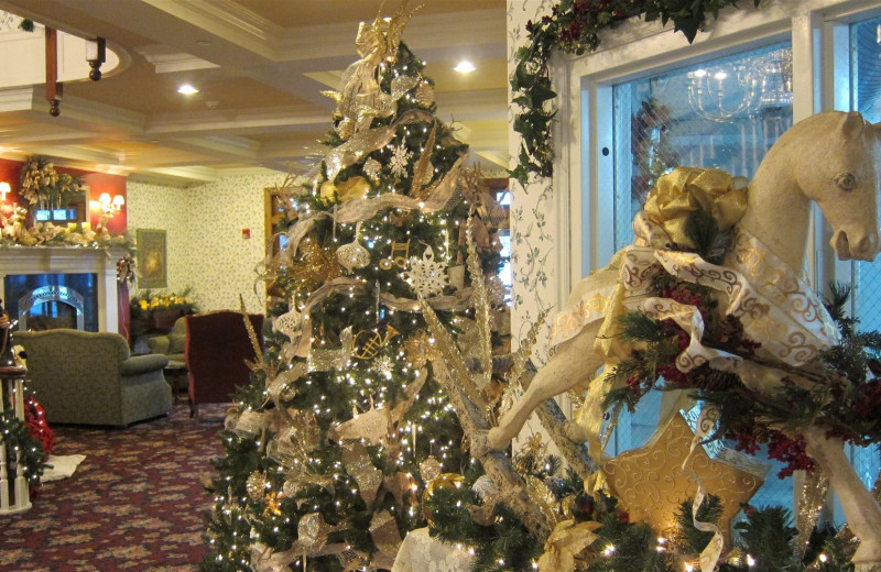 Holiday decor at The Ashley Inn.