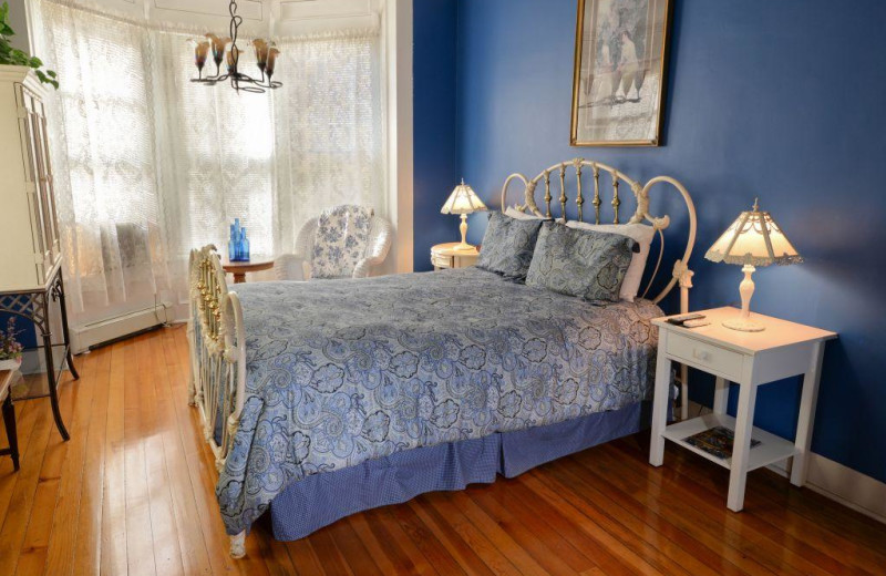 Guest room at Casa Benavides Bed