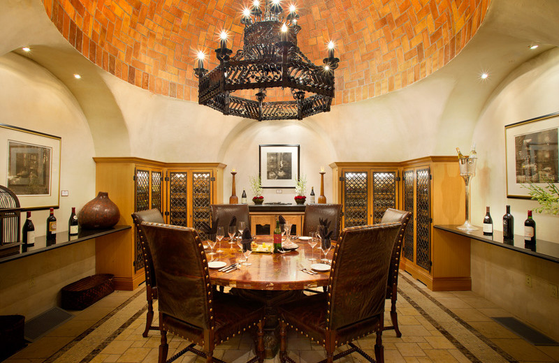 Dining at El Monte Sagrado.