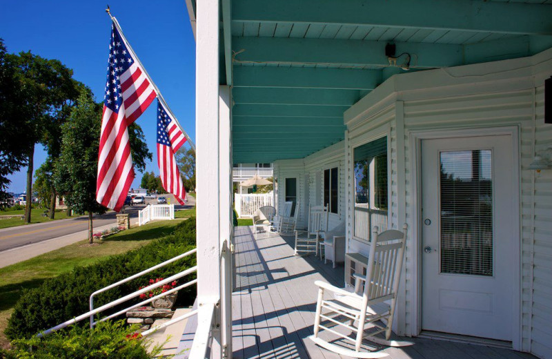 Porch view at Edgewater Resort.