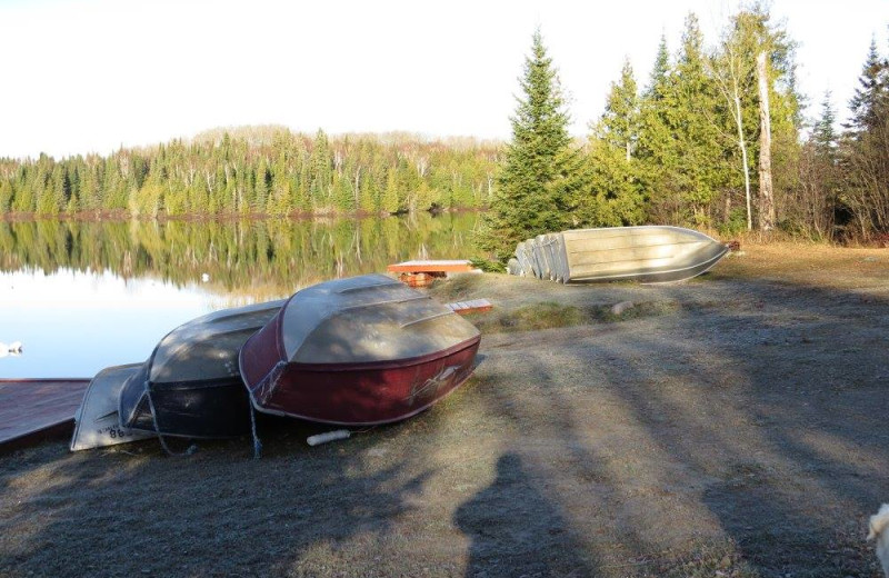 Boats at Bay Wolf Camp.