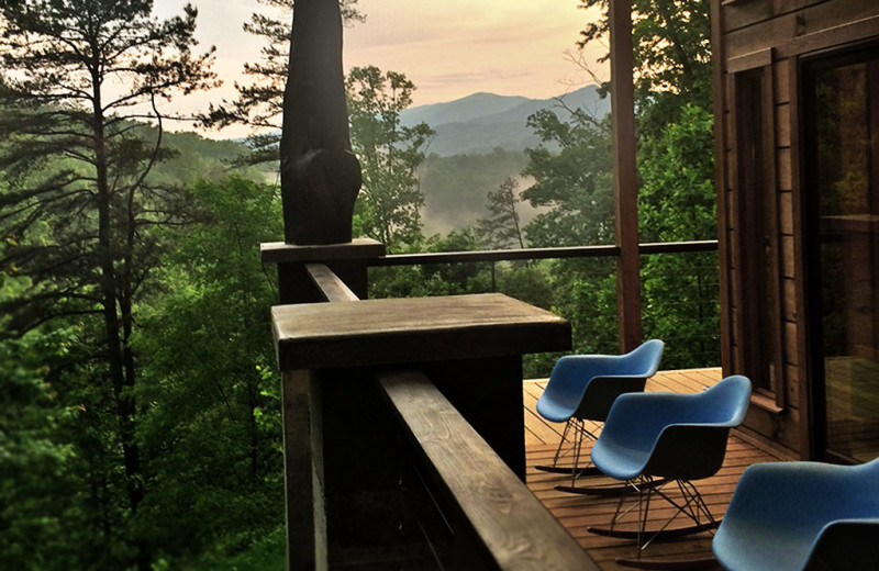 Rental balcony at Watershed Resort.