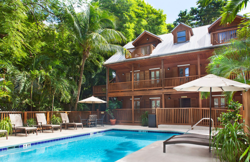 Outdoor pool at Island City House Hotel.