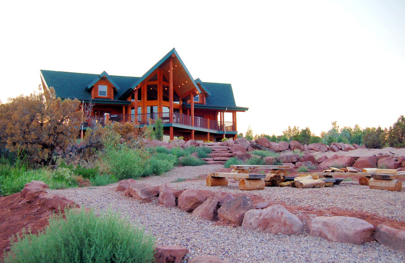 Exterior view of Six Lakes Resort.