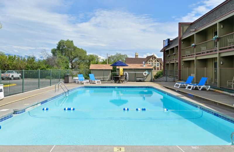 Outdoor pool at Comfort Inn Big Sky.