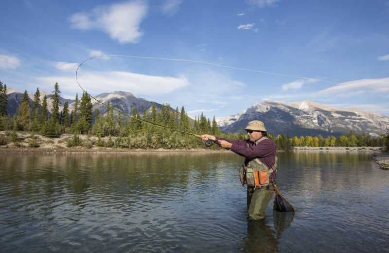 Fishing near Rocky Mountain Ski Lodge.