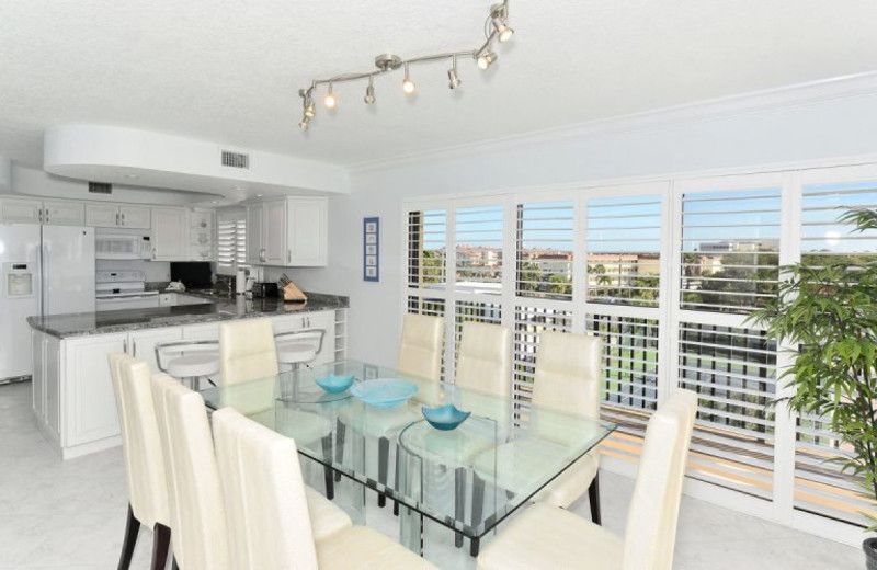 Rental kitchen at El Presidente Condos.